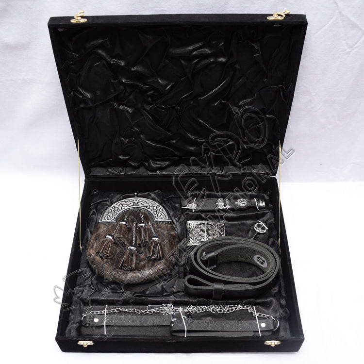 Full Dress Sporran 6 Pieces Set Box