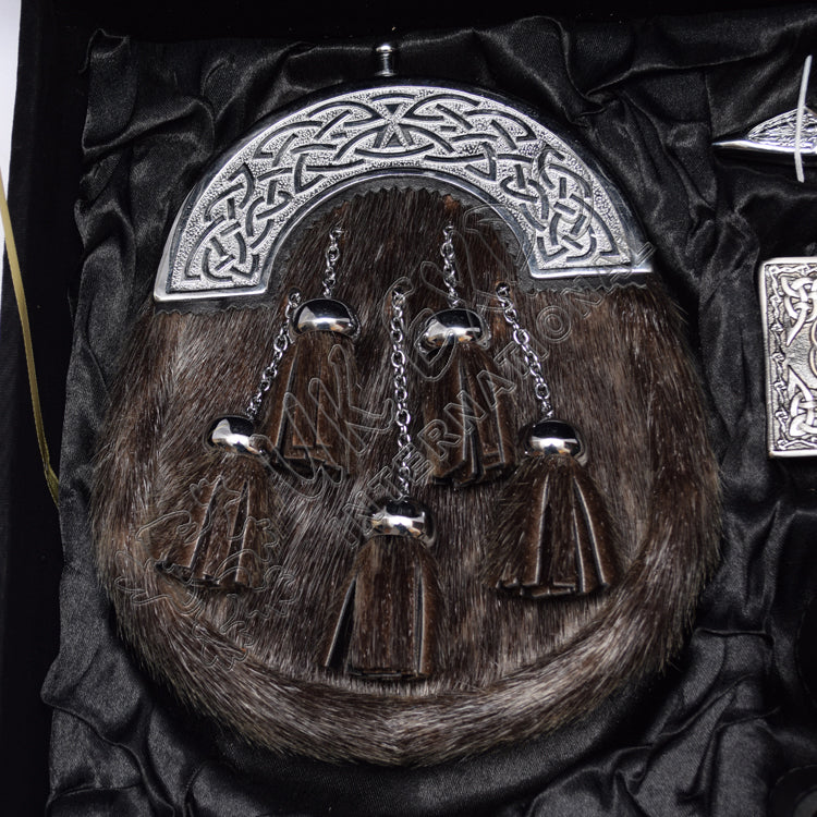Full Dress Sporran 6 Pieces Set Box