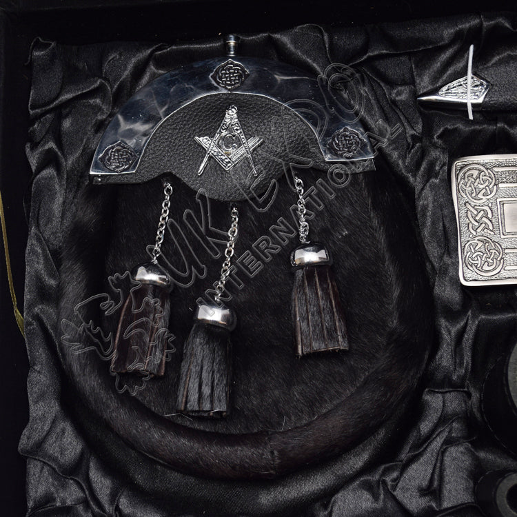 Full Dress Sporran 6 Pieces Set Box