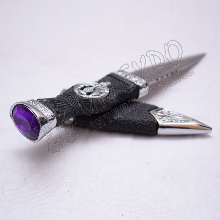 Polished Sgin Dubh With Thistle Chrome Finish