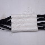 Russian Braid Dark Blue White Cotton Barrel Sash