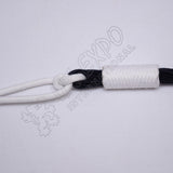 Russian Braid Dark Blue White Cotton Barrel Sash