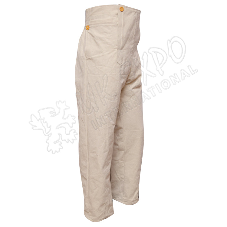Cream Color Canvas Civil War Trouser