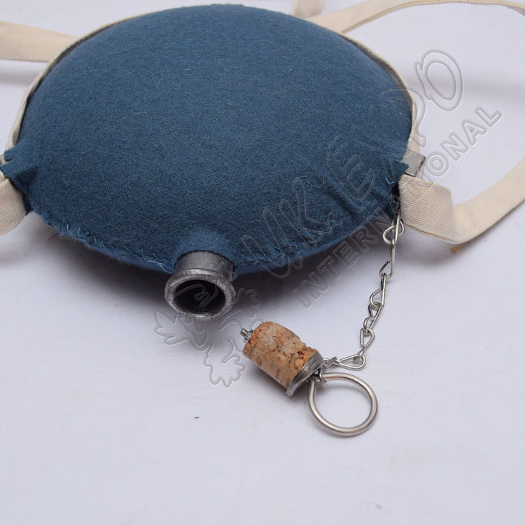 Civil War Blue Wool CS Stainless Steel Canteen