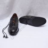 Hybrid Gray Tartan Ghillie Brogues Black Leather With PU Sole