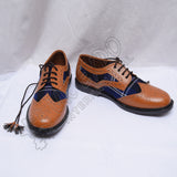 Scotland Tartan Ghillie Brogues With Heritage Design Brown Leather