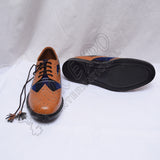 Scotland Tartan Ghillie Brogues With Heritage Design Brown Leather