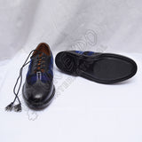 Scotland Tartan Ghillie Brogues Heritage Design Black Leather