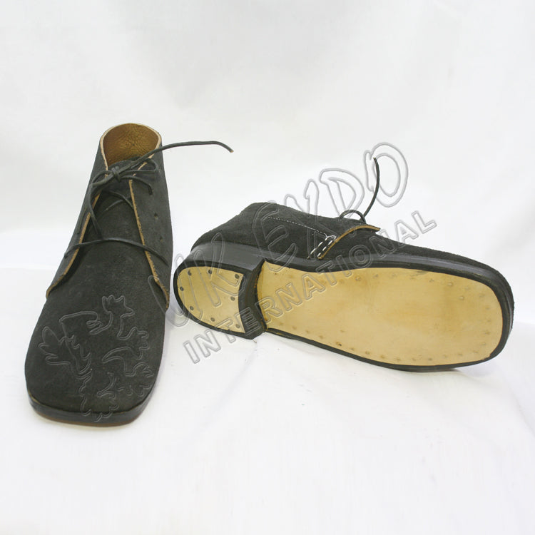 Civil War Brogan Black Shoes