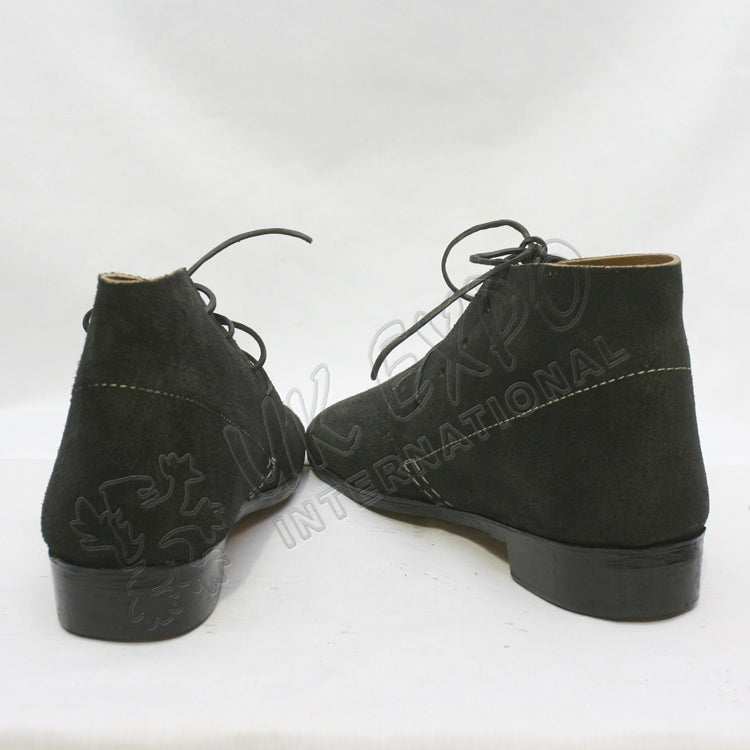 Civil War Brogan Black Shoes