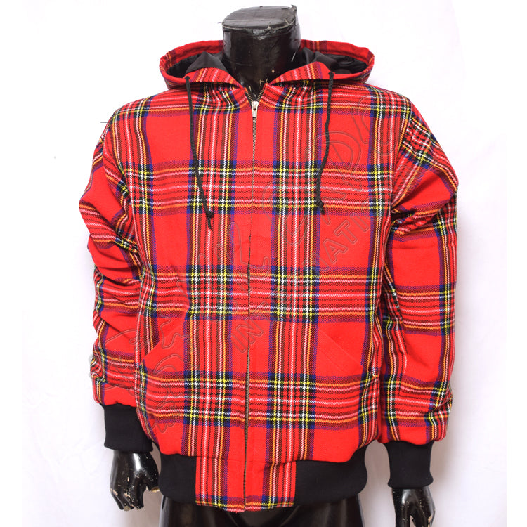Men's Royal Stewart Tartan Hooded Jacket