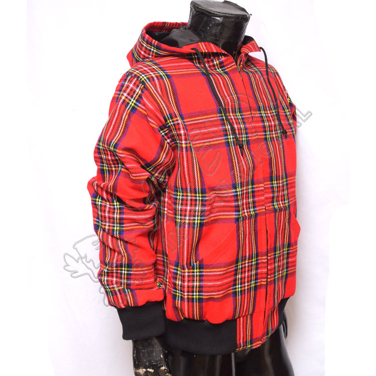 Men's Royal Stewart Tartan Hooded Jacket