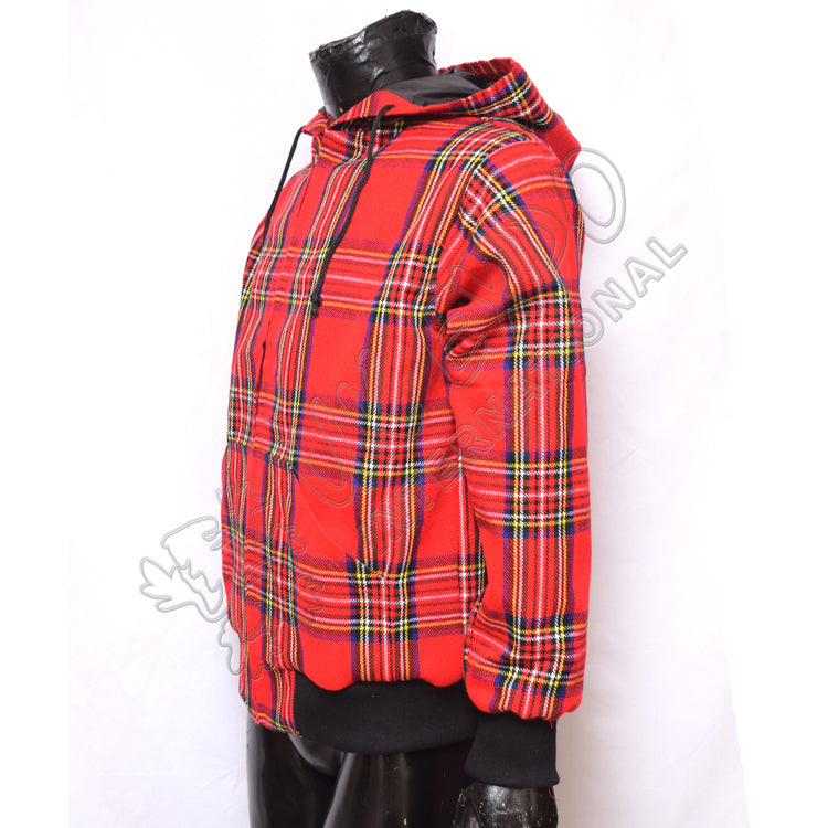 Men's Royal Stewart Tartan Hooded Jacket