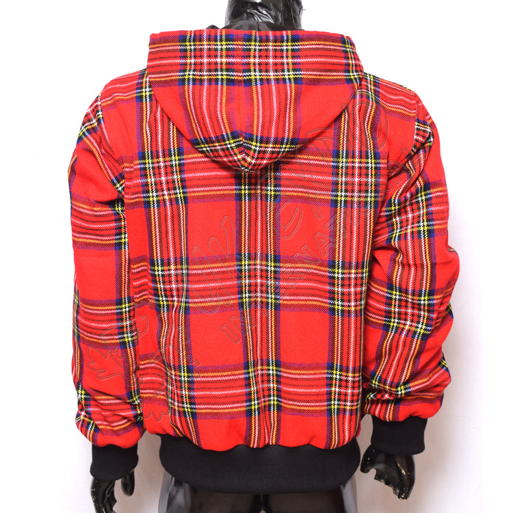 Men's Royal Stewart Tartan Hooded Jacket