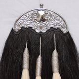 Black Horse Hair Silver Cantle Sporran