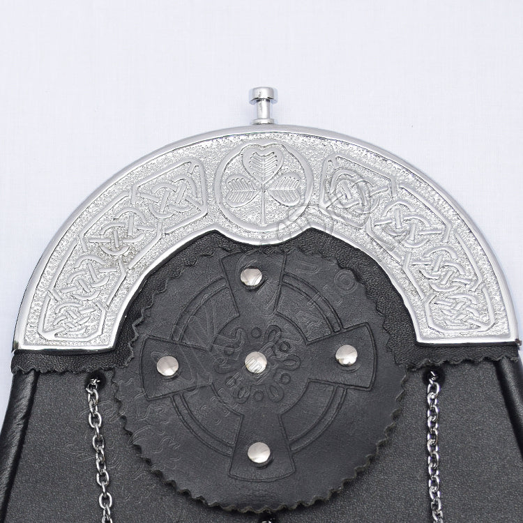 Shamrock Cantle Trinity Black Sporran