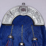 Blue Goat Skin Semi Dress Sporran