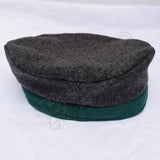 Historical Dark Gray Green Balmoral Hat Scottish Military Headwear