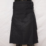 Modern Black Utility Kilt