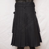 Modern Black Utility Kilt