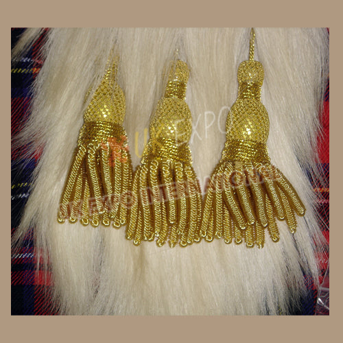 XLII Gold Officer Himalayan Goat Skin Sporran