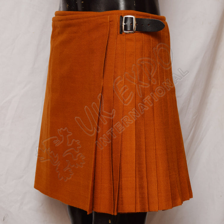 Scottish Saffron Gold Tartan Kilt