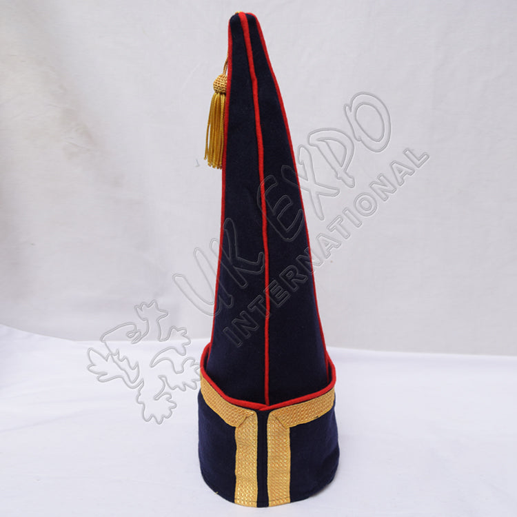 Spanish Sleeve Gold Bullion Braid Blazer Cap