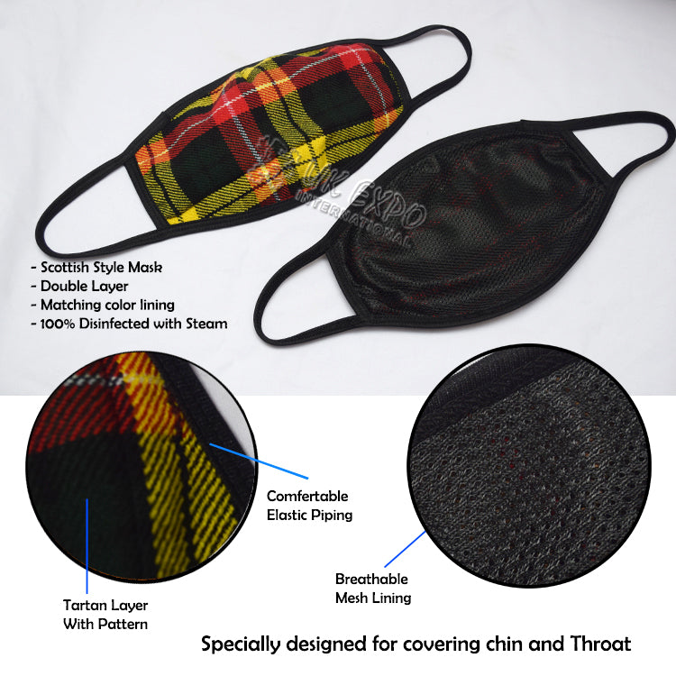 Buchanan Tartan Scottish Style Mask