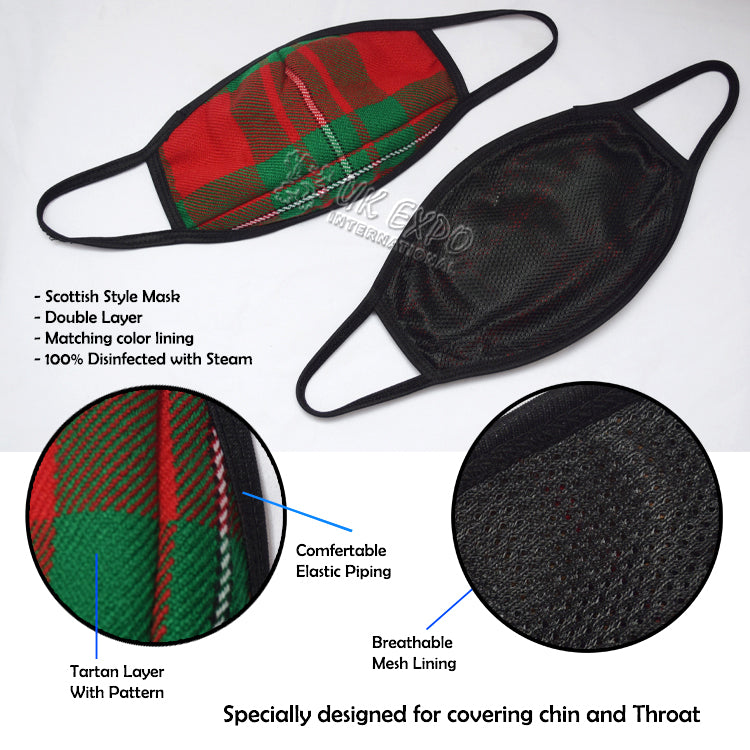 MacGregor Tartan Scottish Style Mask