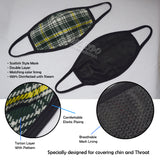 St Patrick Tartan Scottish Style Mask