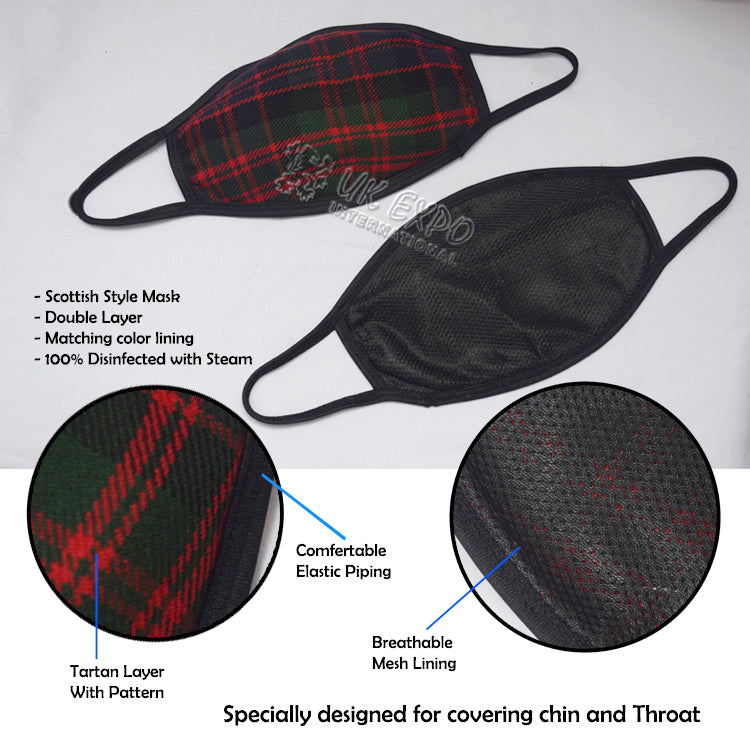 MacDonald Clan Tartan Scottish Style Mask