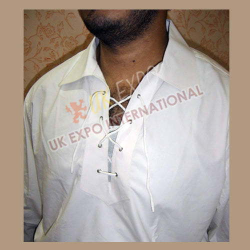 Modern Jacobite Cotton Shirt White Color