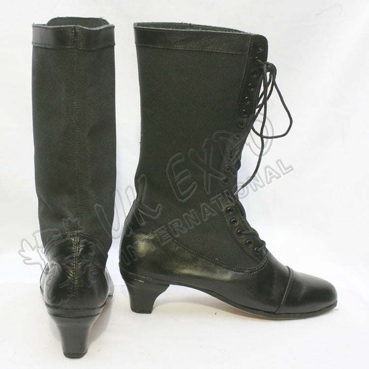 Ladies Mid Calf Lace Up Civil War Boots