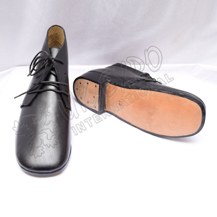 Jefferson Brogans Civil War Black Shoes