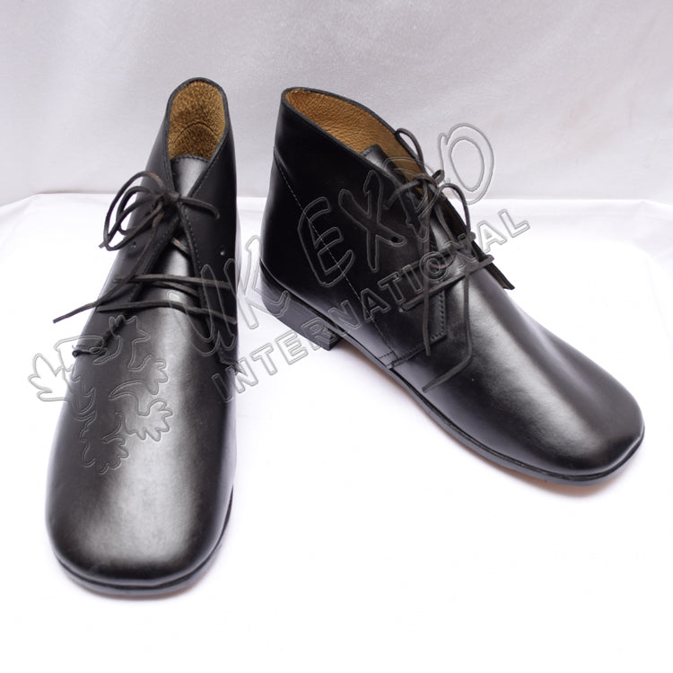 Jefferson Brogans Civil War Black Shoes