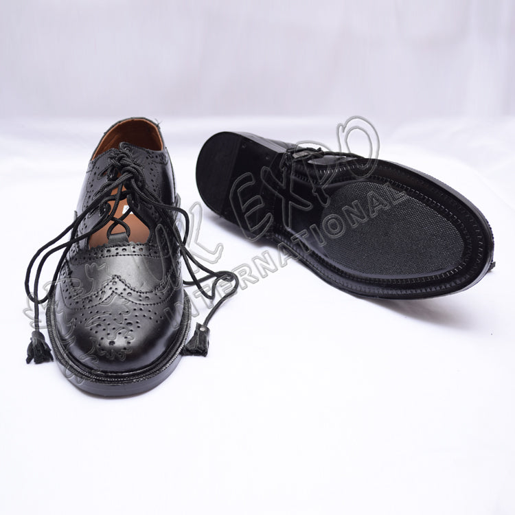 Ghillie Brogues PVC Upper Dull Finish With Rubber Sole Shoes