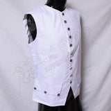 French White Cotton Vest
