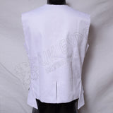 French White Cotton Vest