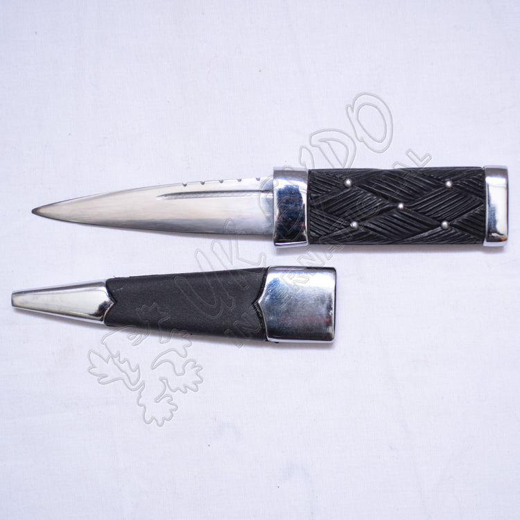 Scottish Blackwood Molded Handle Sgian Dubh
