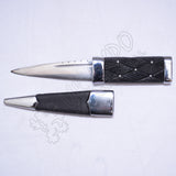 Scottish Blackwood Molded Handle Sgian Dubh