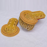 First Empire Colonel Epaulettes Brass Bullion Fringe Military Shoulder Boards