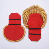 First Empire Colonel Epaulettes Brass Bullion Fringe Military Shoulder Boards