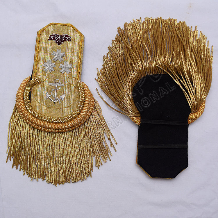 Gold Bullion Pair with Star Rank Epaulettes