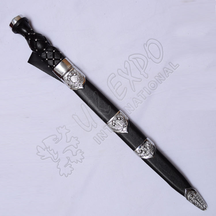 Scottish Piper Dirk With Green Stone