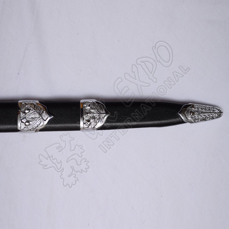 Scottish Piper Dirk With Green Stone