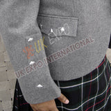 Simple Gray Argyle Jacket