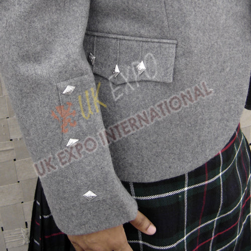 Simple Gray Argyle Jacket
