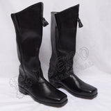 Civil War Cavalry Black Leather Boots