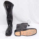 Civil War Cavalry Black Leather Boots