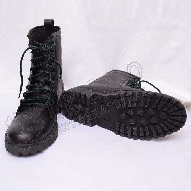 Russian Military Black Leather Boots